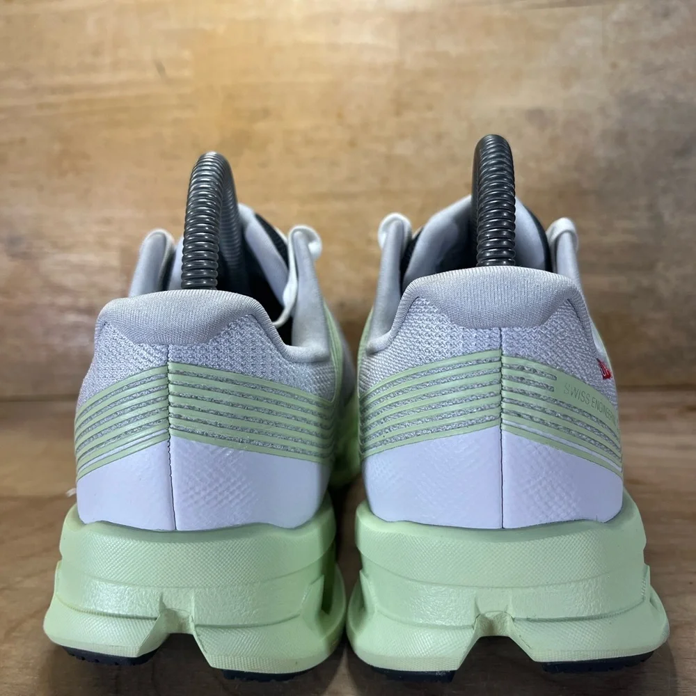 On Cloudgo REFLECTIVE Womens Size 8.5 Running Shoes Sneakers White Meadow - Picture 5 of 12